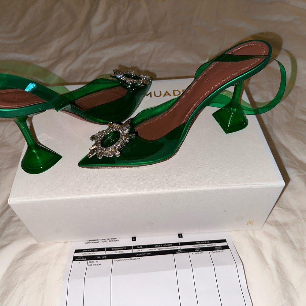 amina muaddi strappy heels